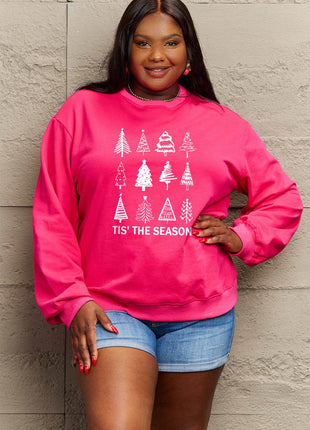 Simply Love Full Size Christmas Tree Graphic Sweatshirt - MimiStylez