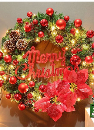 9FT Christmas Garland, Pre lit