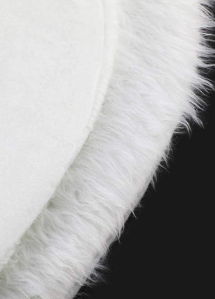 White Christmas Tree Skirt Plush Faux Fur Xmas Tree Carpet Merry Christmas Tree Decorations Ornament New Year Navidad Home Decor