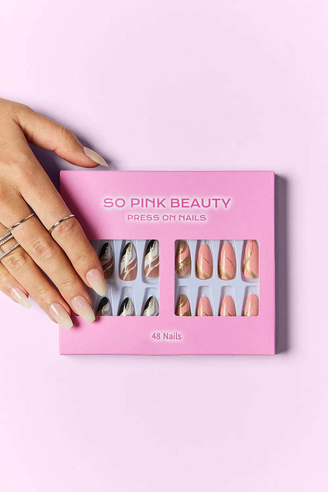 SO PINK BEAUTY Press On Nails 2 Packs - MimiStylez