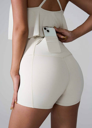 High Waist Active Shorts - MimiStylez