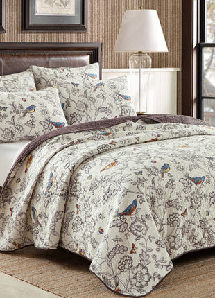 Christmas Pure Cotton Water Quilt Three-piece Set