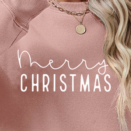 MERRY CHRISTMAS Dropped Shoulder Sweatshirt - MimiStylez