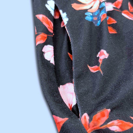 Double Take Printed Scoop Neck Sleeveless Buttoned Magic Dress with Pockets - MimiStylez