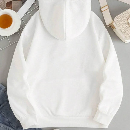 Drawstring Dropped Shoulder Hoodie - MimiStylez