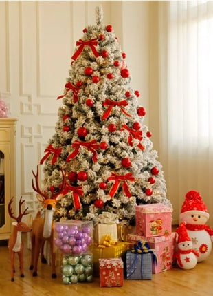 6 FT Pre-lit Snow Flocked Christmas Tree