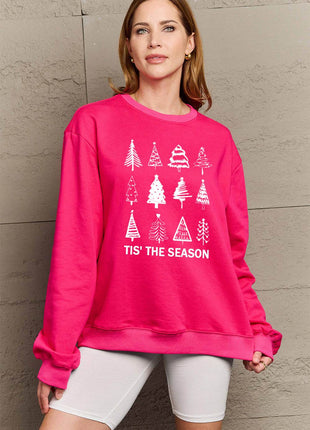 Simply Love Full Size Christmas Tree Graphic Sweatshirt - MimiStylez