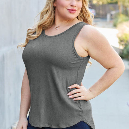 Basic Bae Full Size Round Neck Tank - MimiStylez