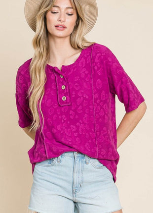 BOMBOM At The Fair Animal Textured Top - MimiStylez