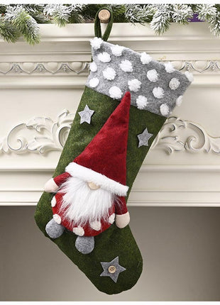 Christmas Decorative Supplies Lambswool Three-dimensional Christmas Socks