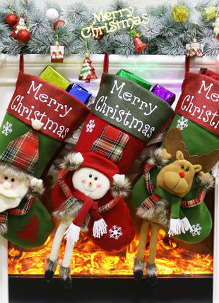 Xmas Big Stockings Set Decorations