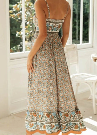 Printed Maxi Cami Dress - MimiStylez