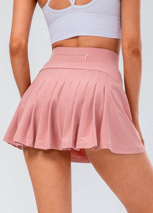 High Waist Pleated Active Skirt - MimiStylez