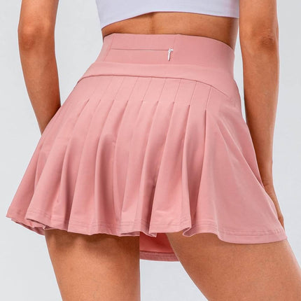 High Waist Pleated Active Skirt - MimiStylez