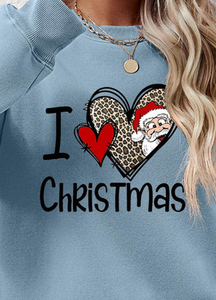 CHRISTMAS Graphic Round Neck Sweatshirt - MimiStylez