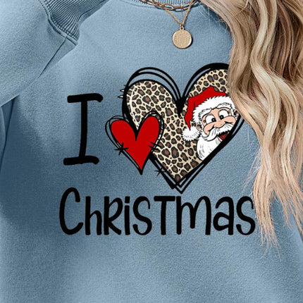 CHRISTMAS Graphic Round Neck Sweatshirt - MimiStylez