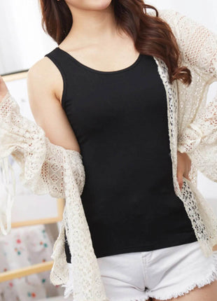 Full Size Scoop Neck Wide Strap Tank Plus Size - MimiStylez