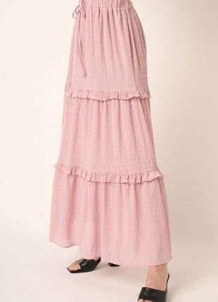 Mittoshop Drawstring High Waist Frill Skirt - MimiStylez