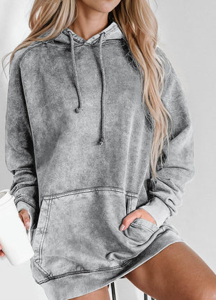 Long Sleeve Front Pocket Hoodie - MimiStylez