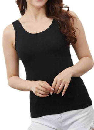 Full Size Scoop Neck Wide Strap Tank Plus Size - MimiStylez