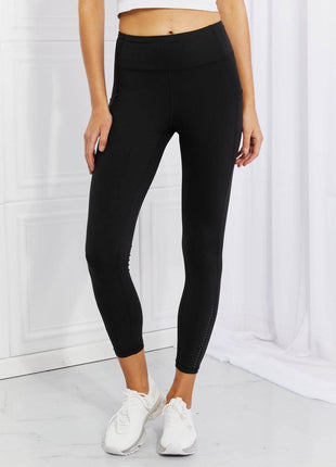 Leggings Depot Full Size Strengthen and Lengthen Reflective Dot Active Leggings - MimiStylez