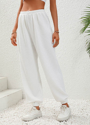 Textured Pull-On Joggers - MimiStylez