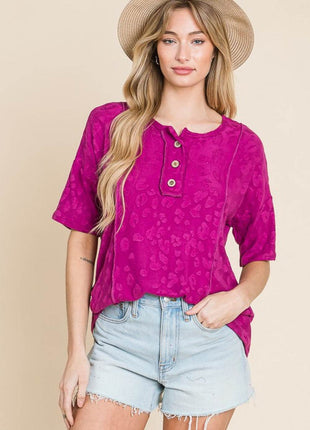 BOMBOM At The Fair Animal Textured Top - MimiStylez