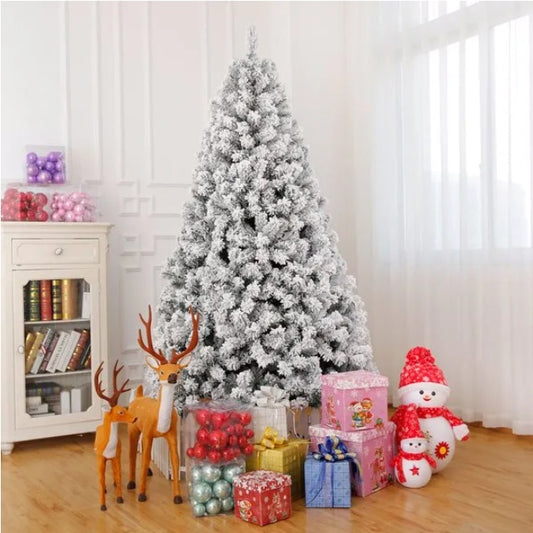 6 FT Pre-lit Snow Flocked Christmas Tree