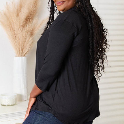 Culture Code Full Size Open Front Cardigan - MimiStylez