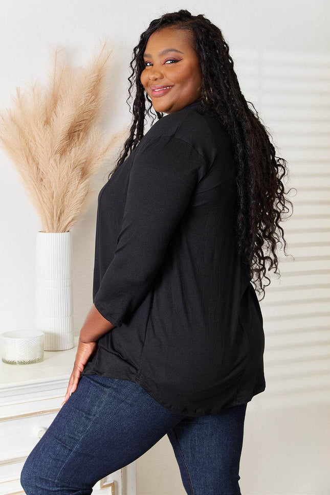 Culture Code Full Size Open Front Cardigan - MimiStylez