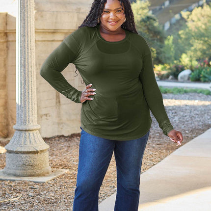 Basic Bae Full Size Round Neck Long Sleeve T-Shirt - MimiStylez