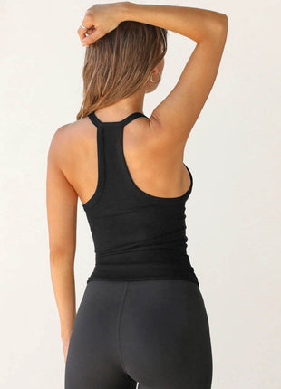 Scoop Neck Wide Strap Tank - MimiStylez