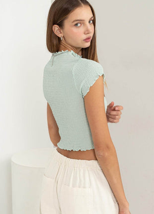 HYFVE Lettuce Hem Crop Top - MimiStylez