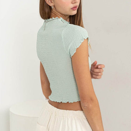 HYFVE Lettuce Hem Crop Top - MimiStylez