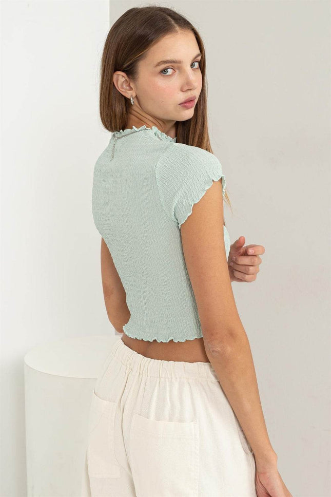 HYFVE Lettuce Hem Crop Top - MimiStylez
