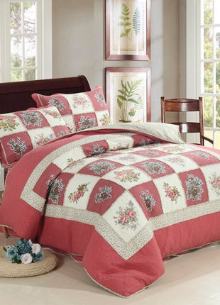 Washed Pure Cotton Thickened Non-slip Pure Cotton Quilt Three-piece Set