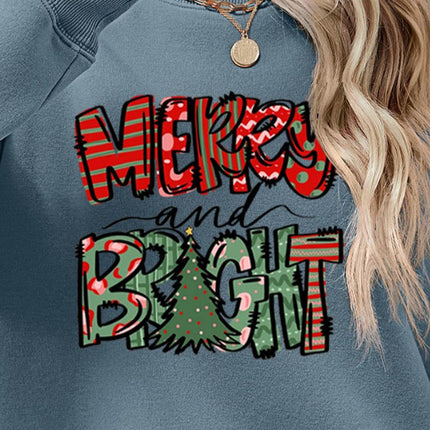 MERRY AND BRIGHT Long Sleeve Sweatshirt - MimiStylez