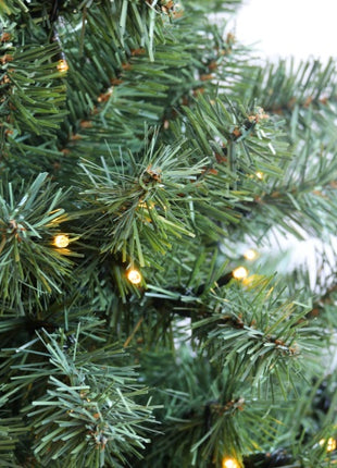 6FT Pre Lit Christmas Tree - 300 LED Lights, 1000 Branch Tips With Foldable Stand