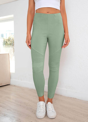 Ribbed Detail Leggings - MimiStylez