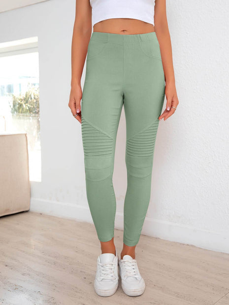 Ribbed Detail Leggings - MimiStylez
