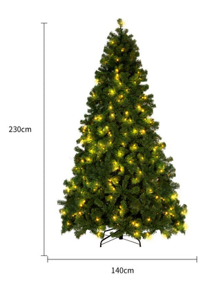 Pre Lit Cedar Christmas Tree Flocked Christmas With 800 Branch Tips, 250 Lights