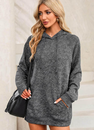 Long Sleeve Front Pocket Hoodie - MimiStylez
