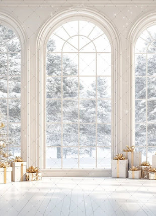 Backdrop Christmas Trees Stars - MimiStylez