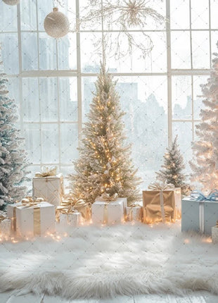 Backdrop Christmas Trees Stars - MimiStylez