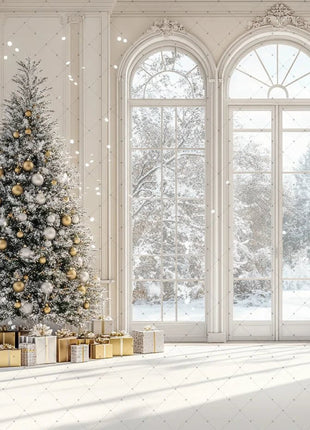 Backdrop Christmas Trees Stars - MimiStylez