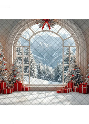 Backdrops Christmas Tree Family Xmas Holiday Background - MimiStylez