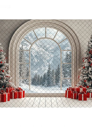 Backdrops Christmas Tree Family Xmas Holiday Background - MimiStylez