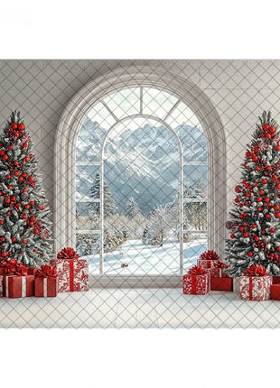 Backdrops Christmas Tree Family Xmas Holiday Background - MimiStylez