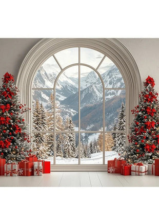 Backdrops Christmas Tree Family Xmas Holiday Background - MimiStylez