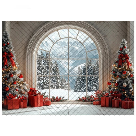 Backdrops Christmas Tree Xmas Holiday Background - MimiStylez